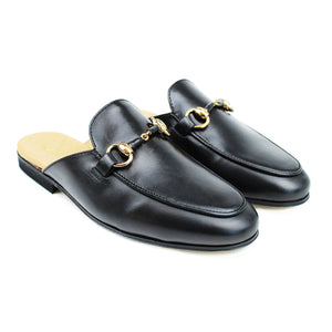 Sabot in black calf leather