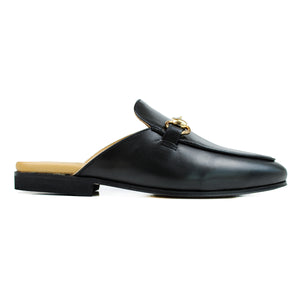 Sabot in black calf leather