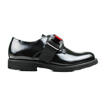 Load image into Gallery viewer, Derby in black calf and tech-lock on top
