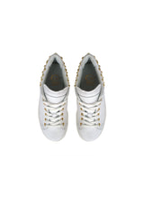 Load image into Gallery viewer, Low-Top Sneakers in Calf Leather with Gold Studs
