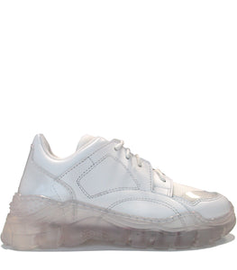 White chunky sneakers