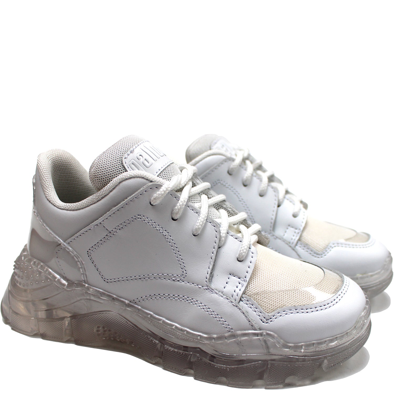 White chunky sneakers
