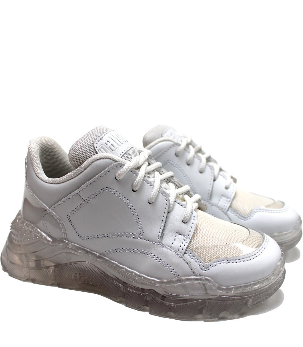 White chunky sneakers