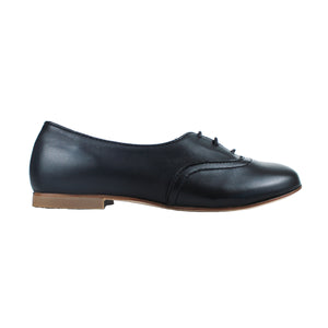 Derby in black calf leather