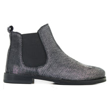 Load image into Gallery viewer, Chelsea Boots in Metallic effect fabric
