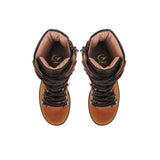Boots in Tan Calfskin and Suede Leather