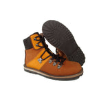 Boots in Tan Calfskin and Suede Leather