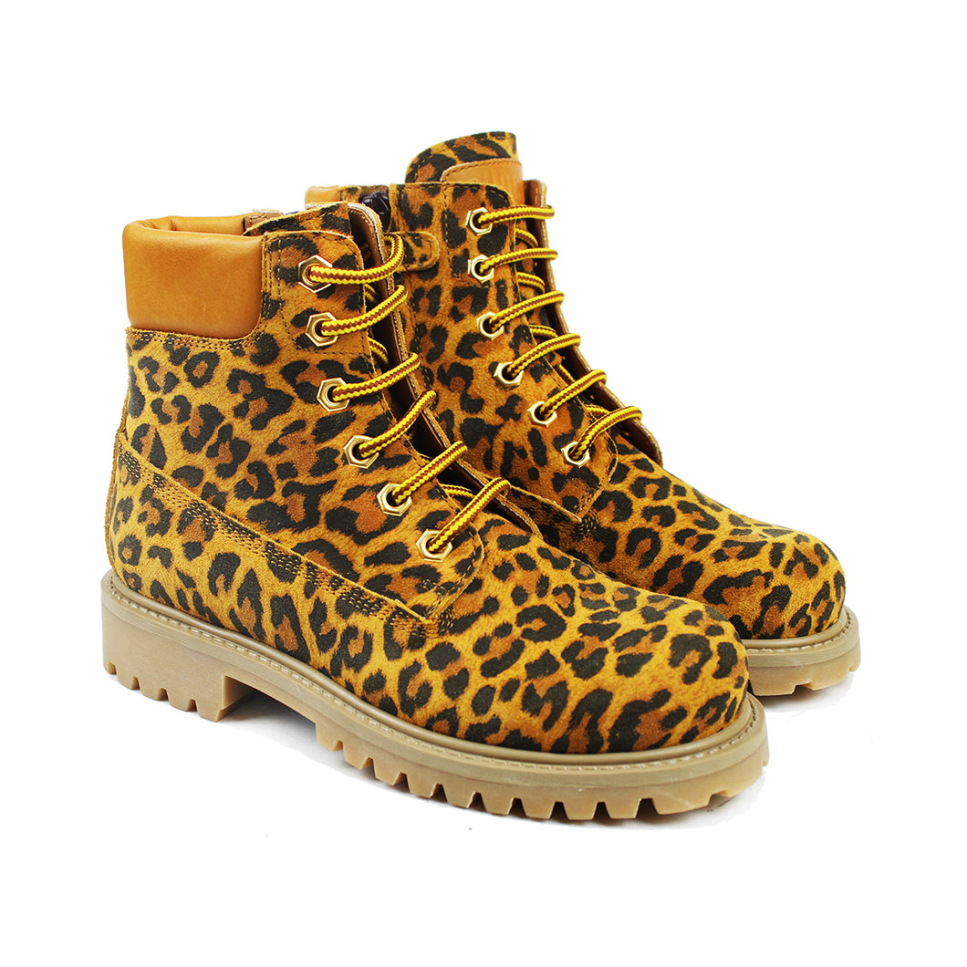Mountain Boots in animalier leather