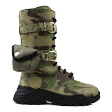 Load image into Gallery viewer, Boots in camo leather with pocket
