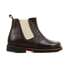 Carica l&#39;immagine nel visualizzatore di Gallery, Toddler chelsea boots in dark brown leather

