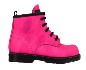 Toddler anckle boots in pink spread leather