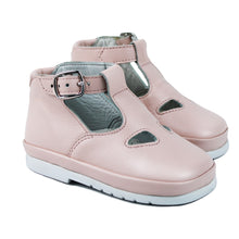 Load image into Gallery viewer, Pink toddler shoes with rubber sole
