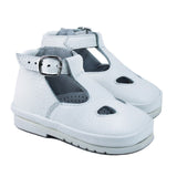 Sandals in White Calfskin Leather