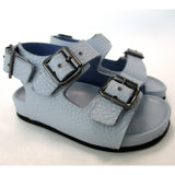 Toddler Sandals in Grey Double Buckle