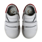 White sneakers in calf leather