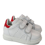 White sneakers in calf leather