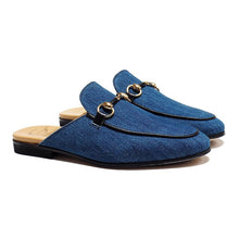 Carica l&#39;immagine nel visualizzatore di Gallery, Slipper in Denim with Black Details

