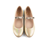 Ballerina in Platinum Calfskin Leather