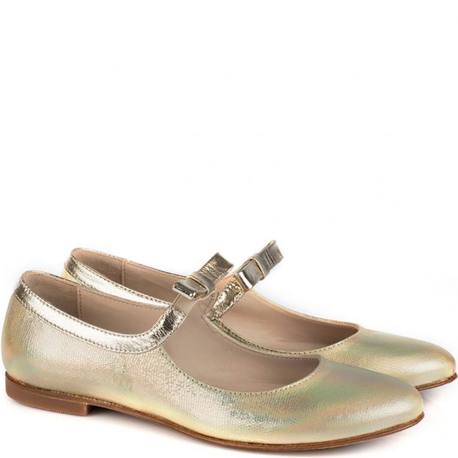 Ballerina in Platinum Calfskin Leather
