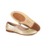 Ballerina in Platinum Calfskin Leather